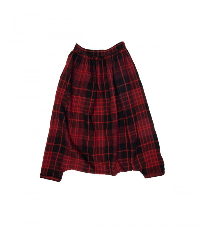 Sarouel plissé tartan COMME des GARÇONS - Dos