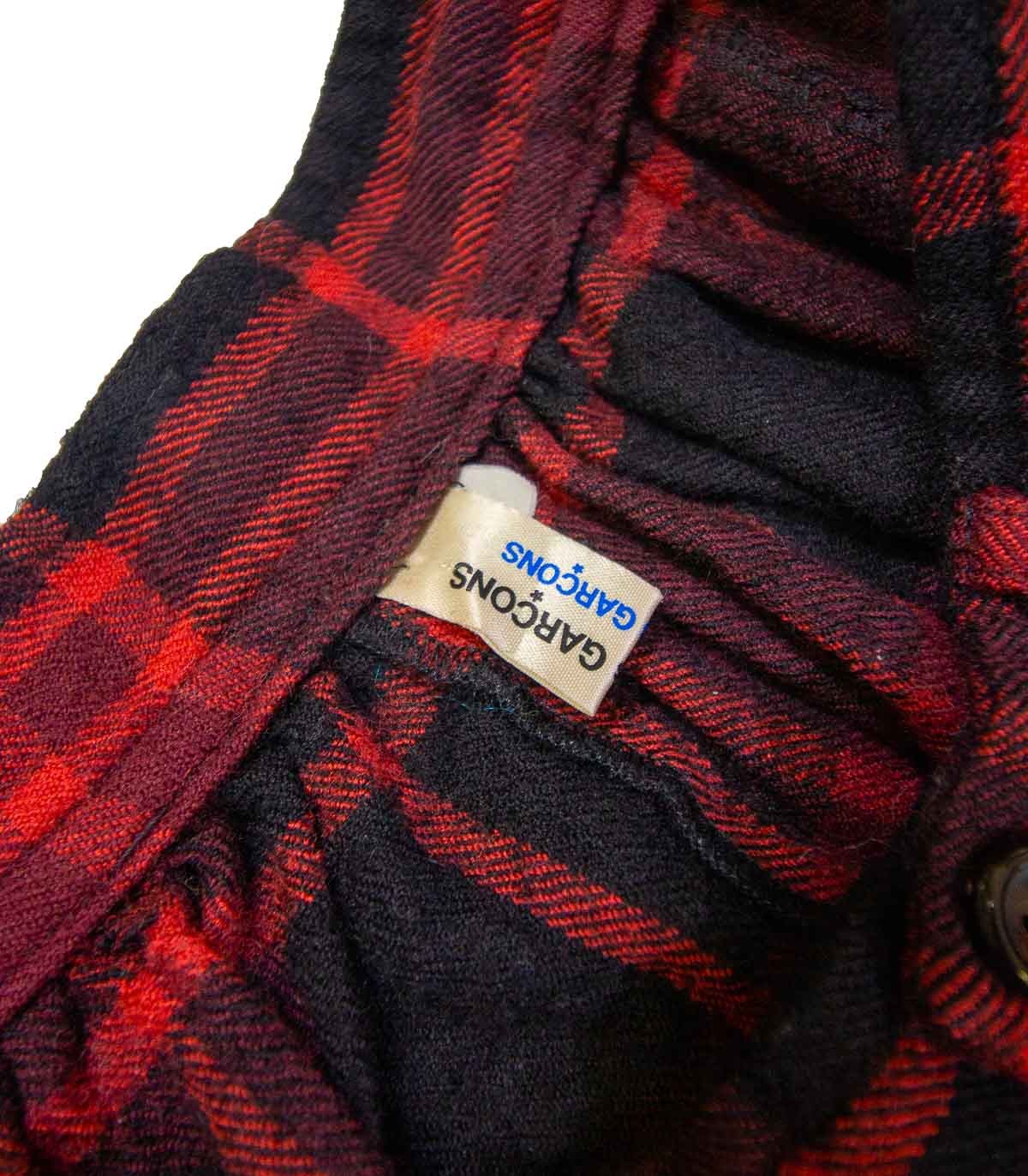 COMME des GARÇONS tartan pleated harem pants - Label