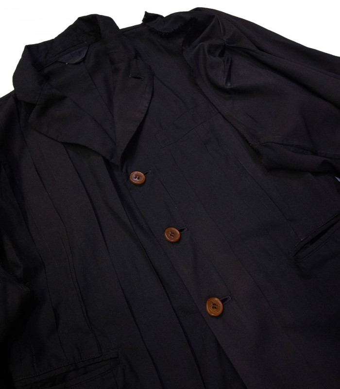 COMME des GARÇONS double sleeve pleated jacket - Colar