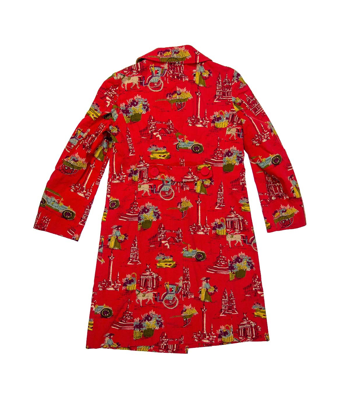 Veste longue print XIXe siècle JUNYA WATANABE MAN - Dos