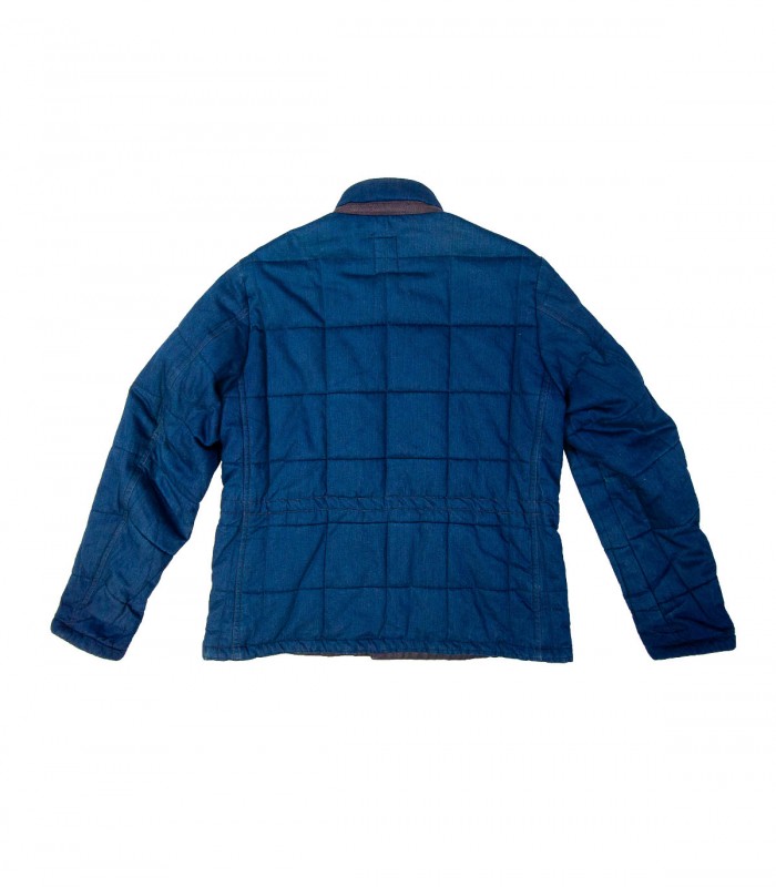 Blouson matelassé indigo 45R - Dos