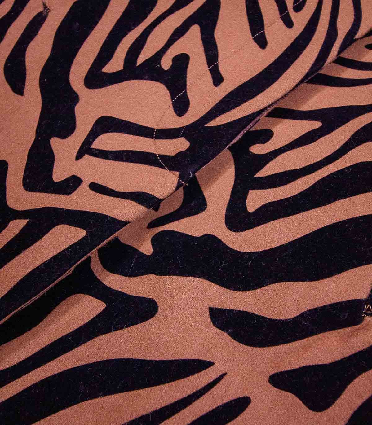 kolor "zebra" pattern coat - Detail