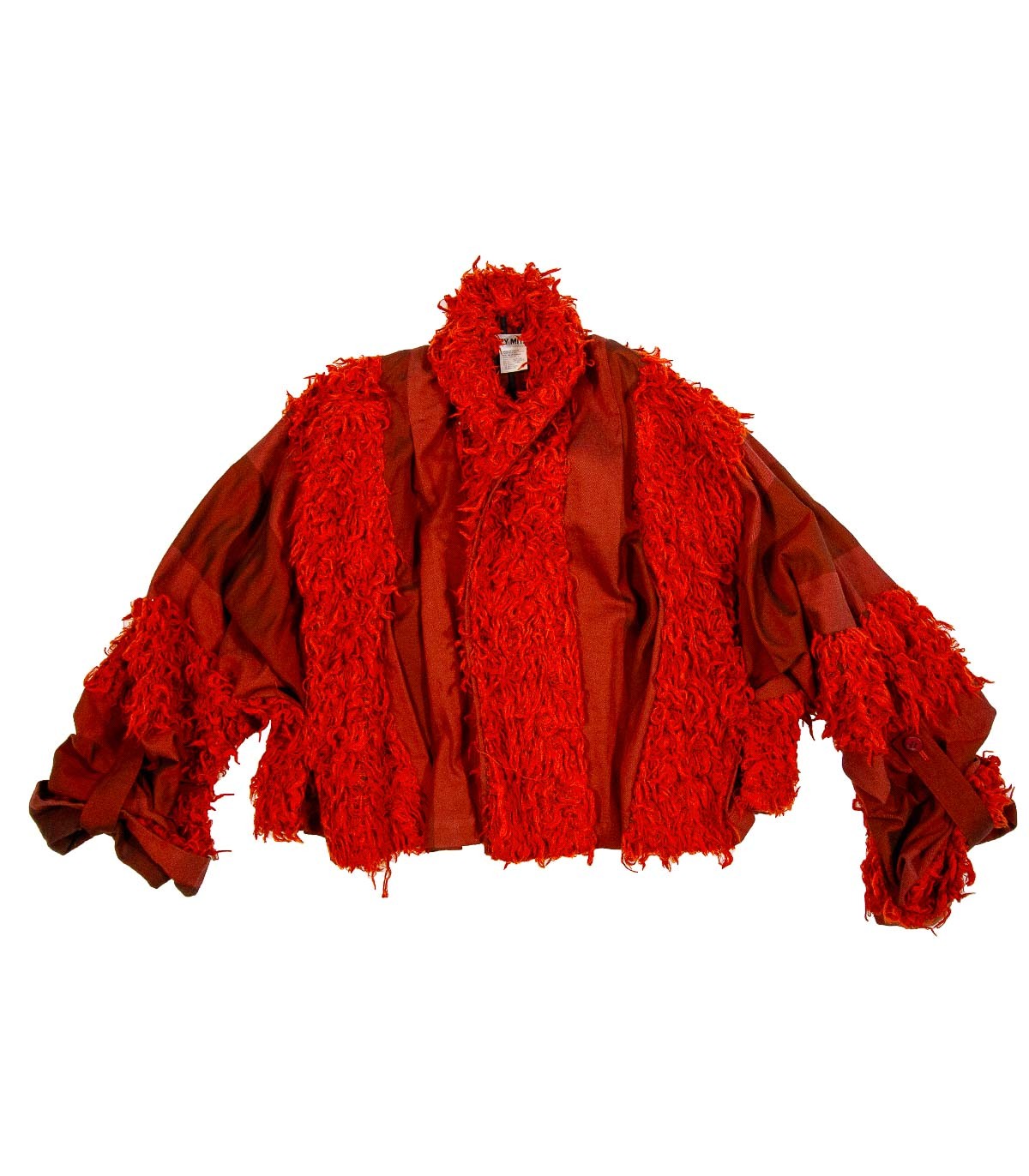 ISSEY MIYAKE Shearling Kimono Jacket - Front