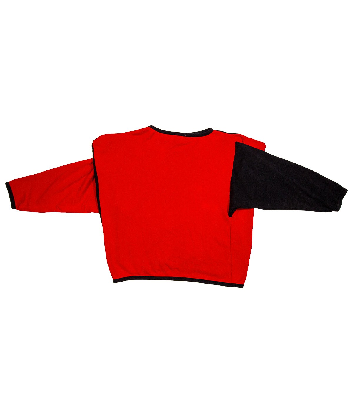 KANSAI YAMAMOTO colorblock sweatshirt asymmetric shoulders - Back