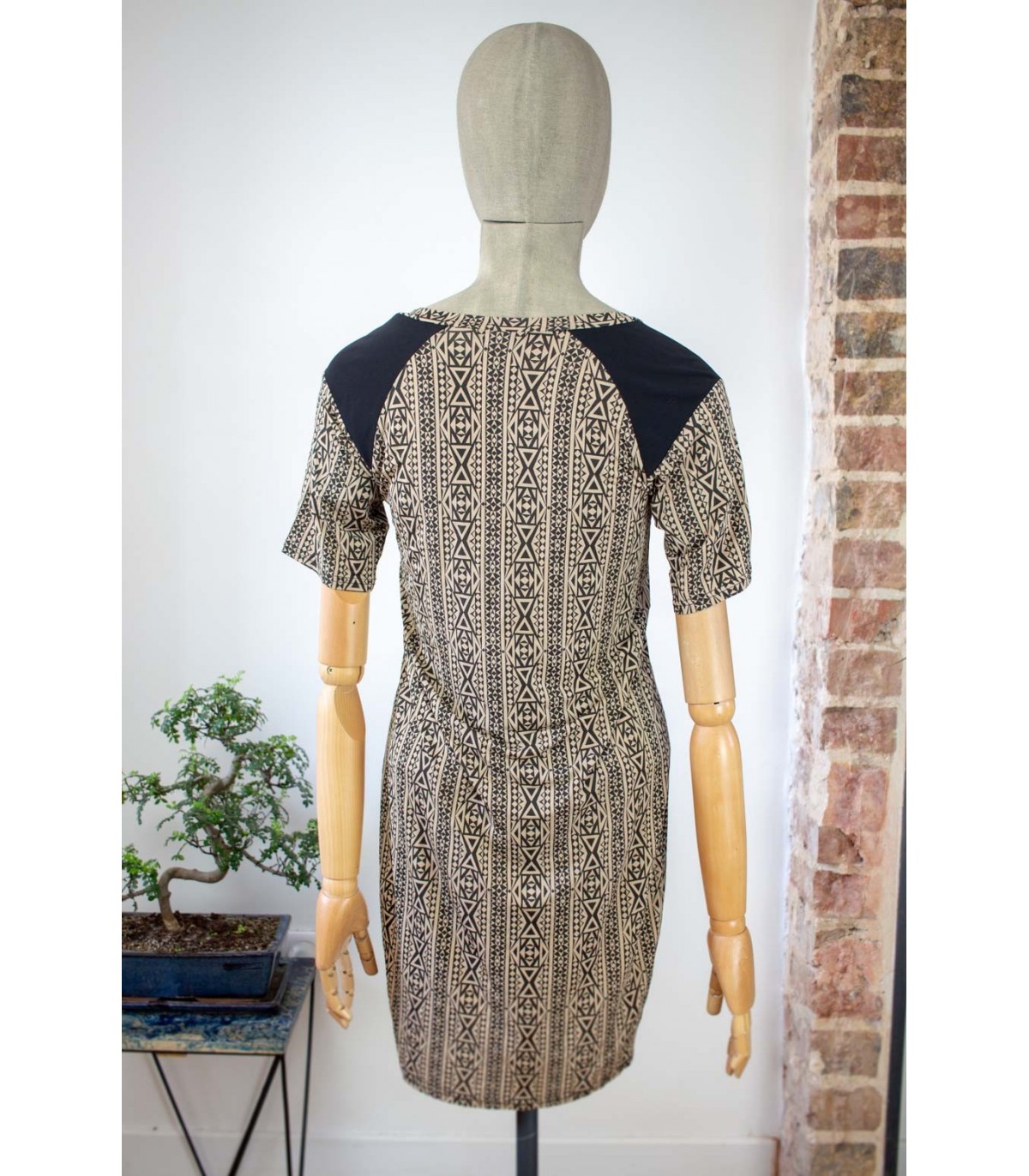 Robe bicolore multimatière - Taille 34 (FR)
