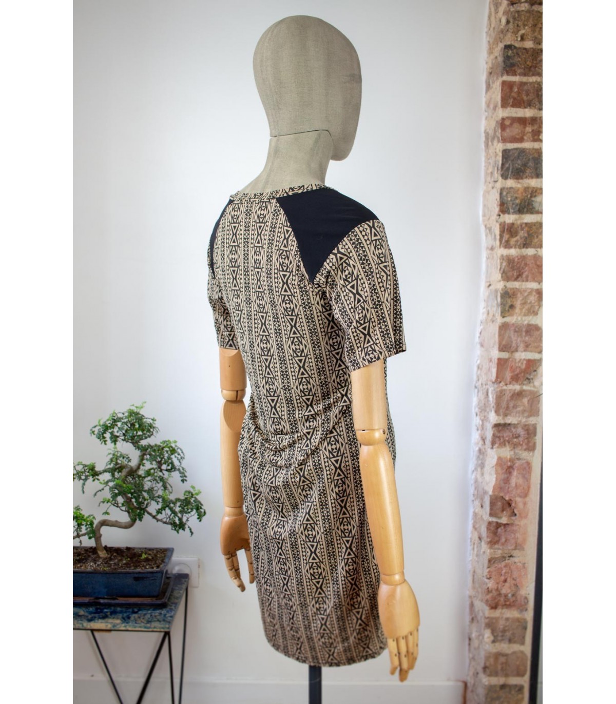 Robe bicolore multimatière - Taille 34 (FR)