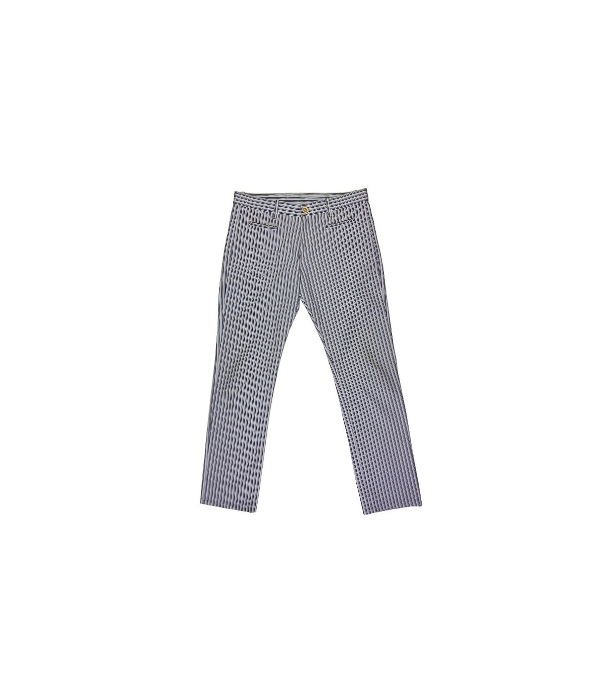 Chino multipoche rayé Yohji Yamamoto L