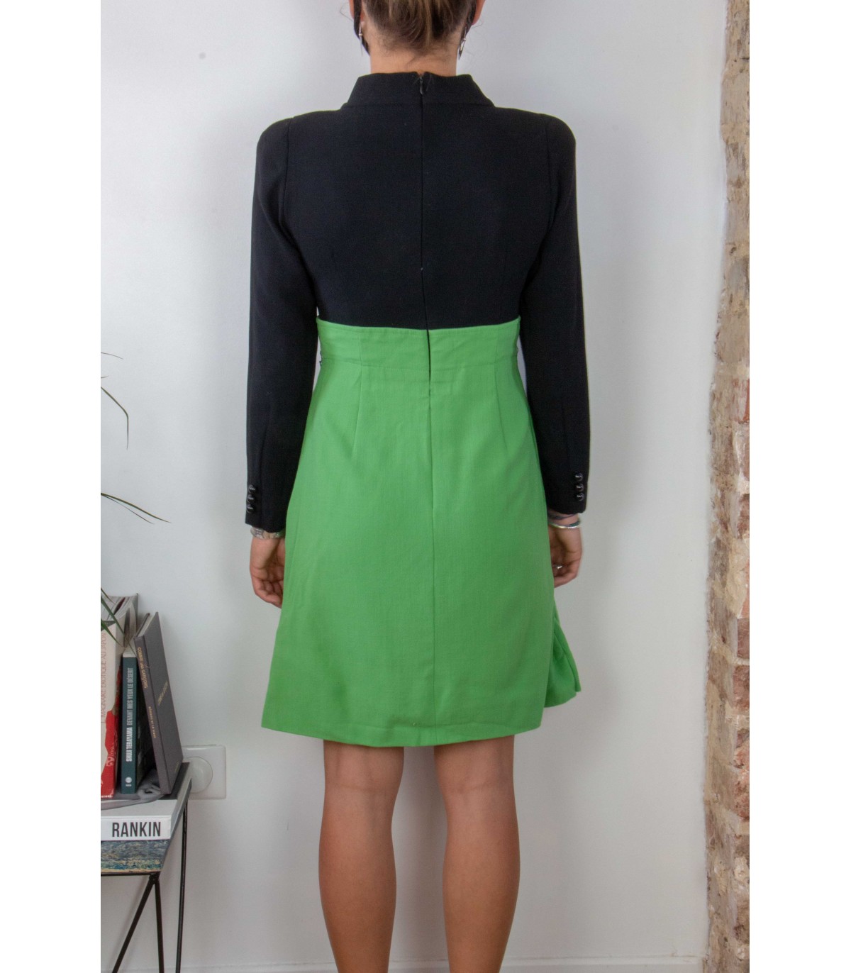 Robe bicolore multimatière - Taille 34 (FR)