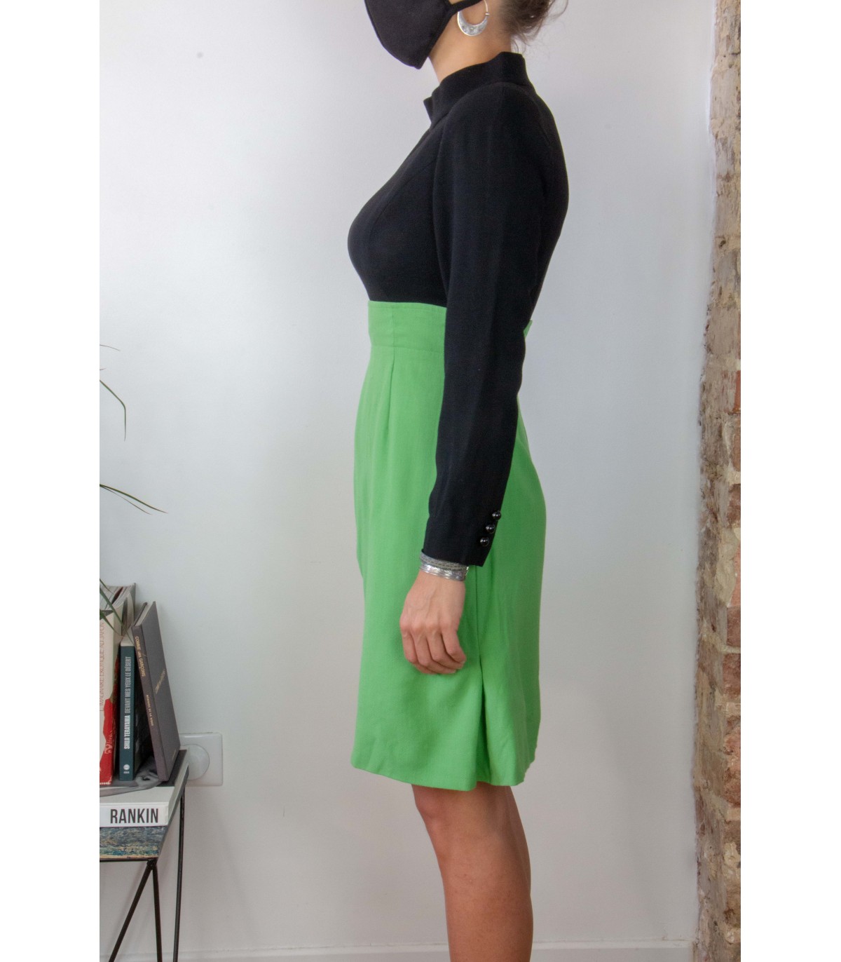 Robe bicolore multimatière