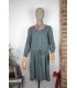 Robe à pois à manches longues - Taille L