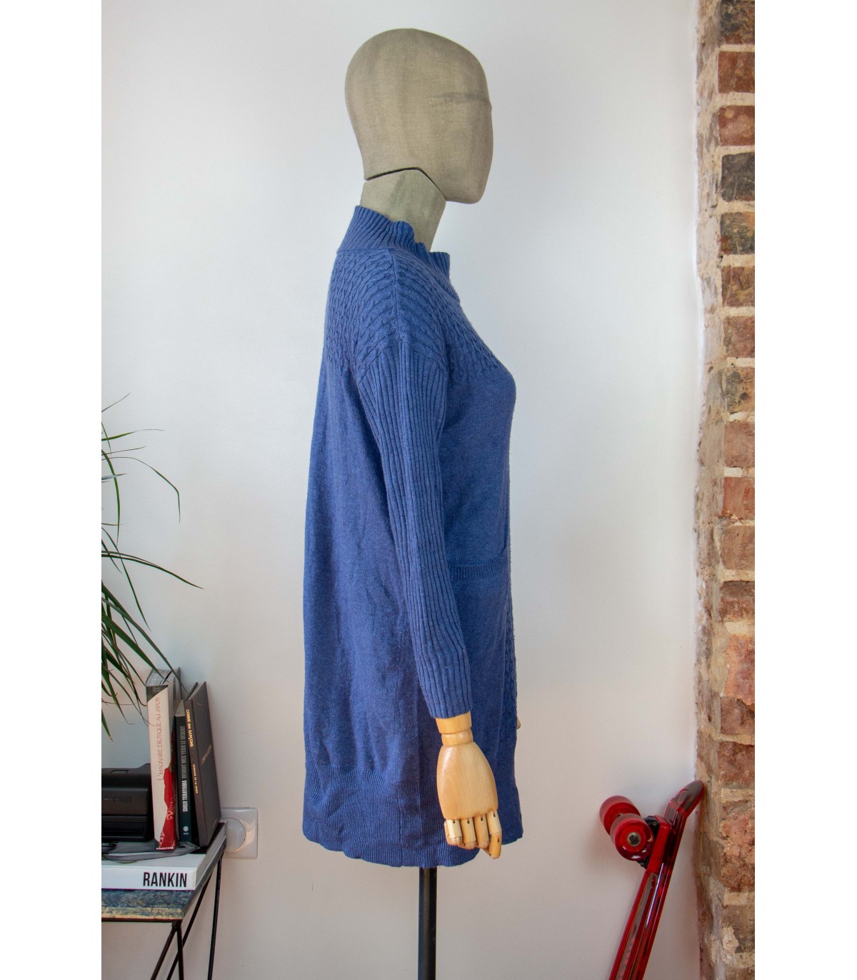 Pull long à col montant - Taille M